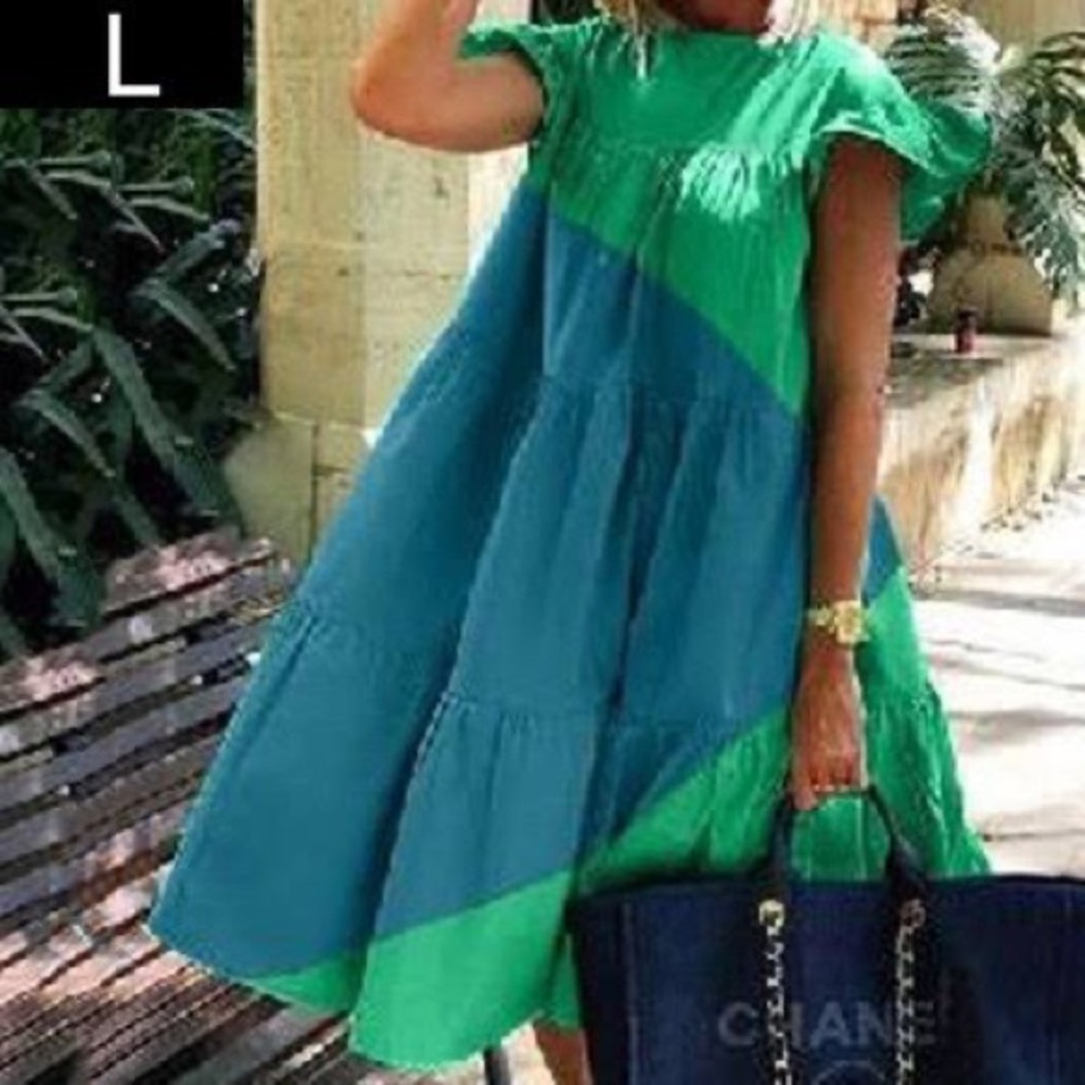 geometric midi dress